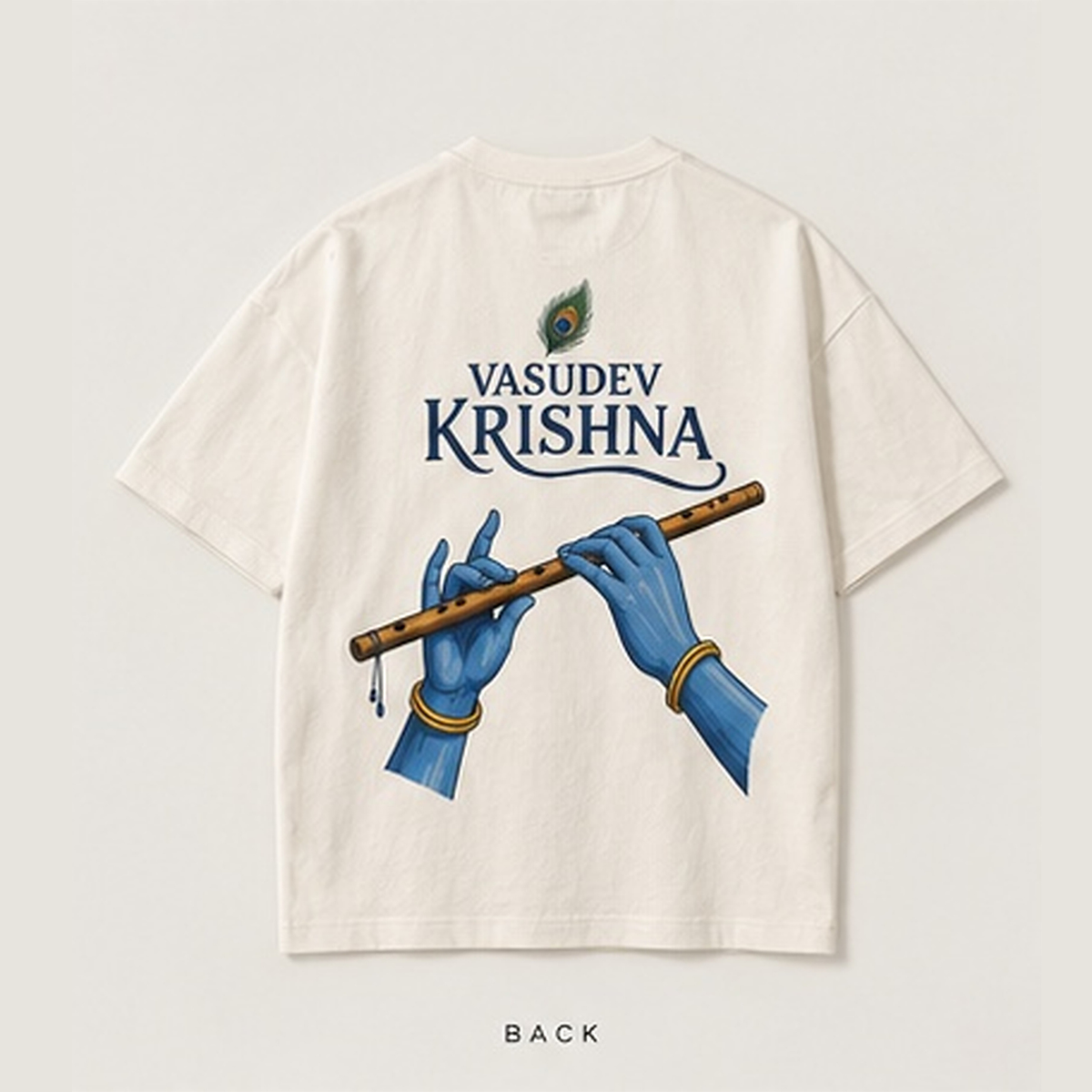 Vasudev Krishna oversized tee alternate product view by DRIPYUG